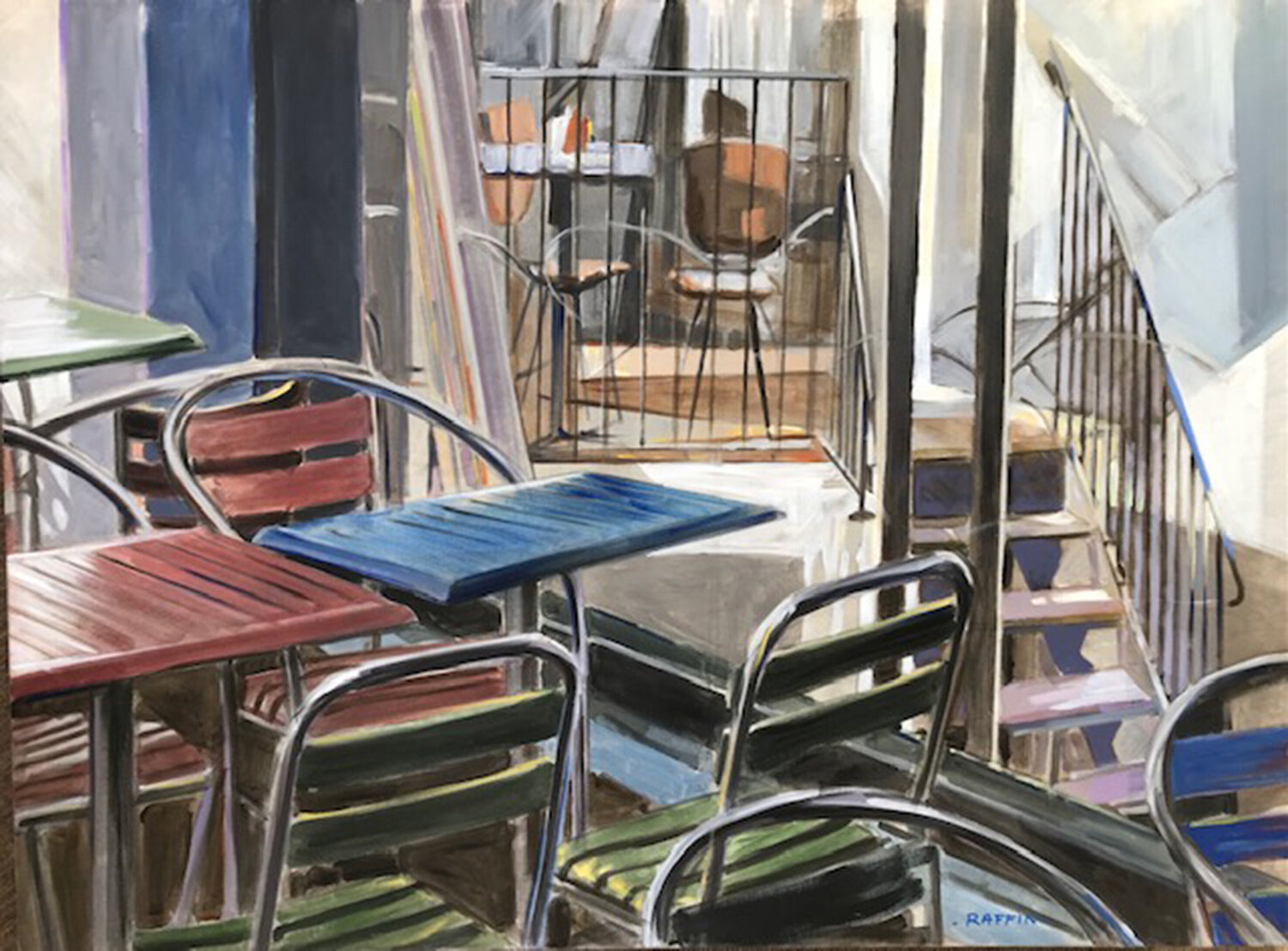 LE BLOC Gilbert Raffin Original painting for sale