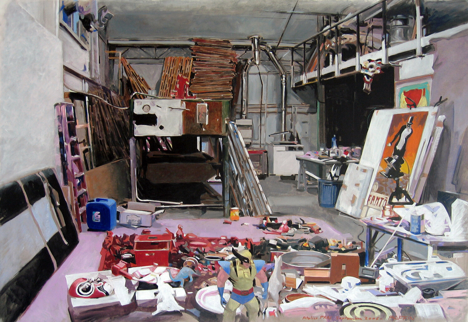 Atelier d'artiste Gilbert Raffin Original painting for sale