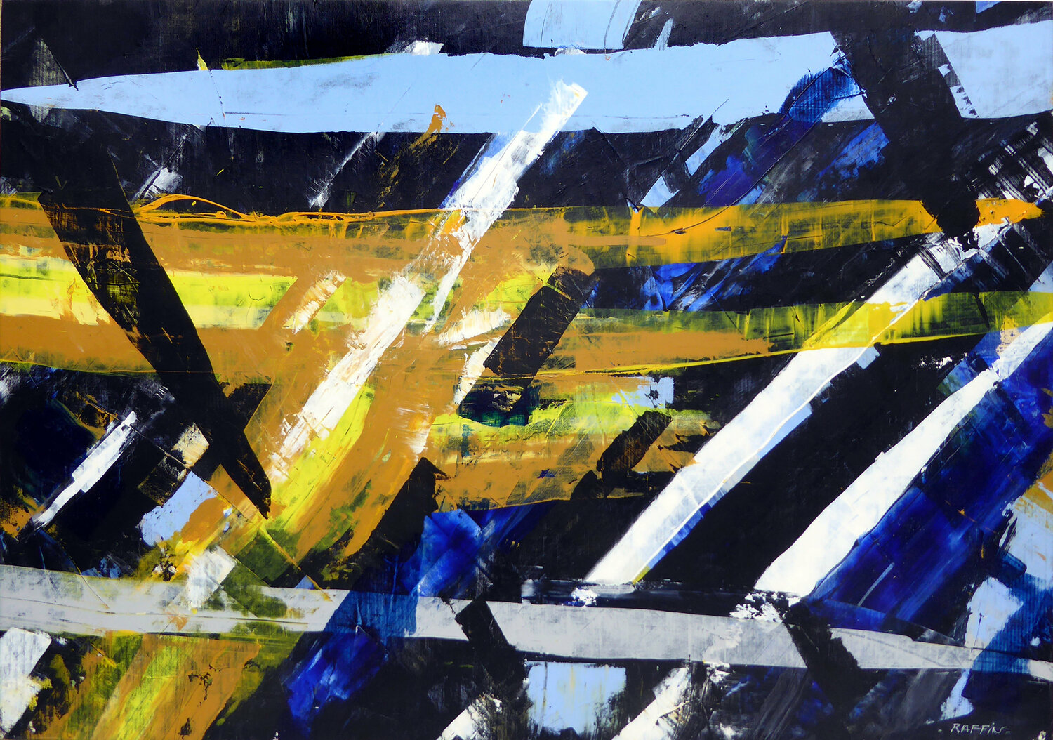 JUNGLE Gilbert Raffin Original painting for sale