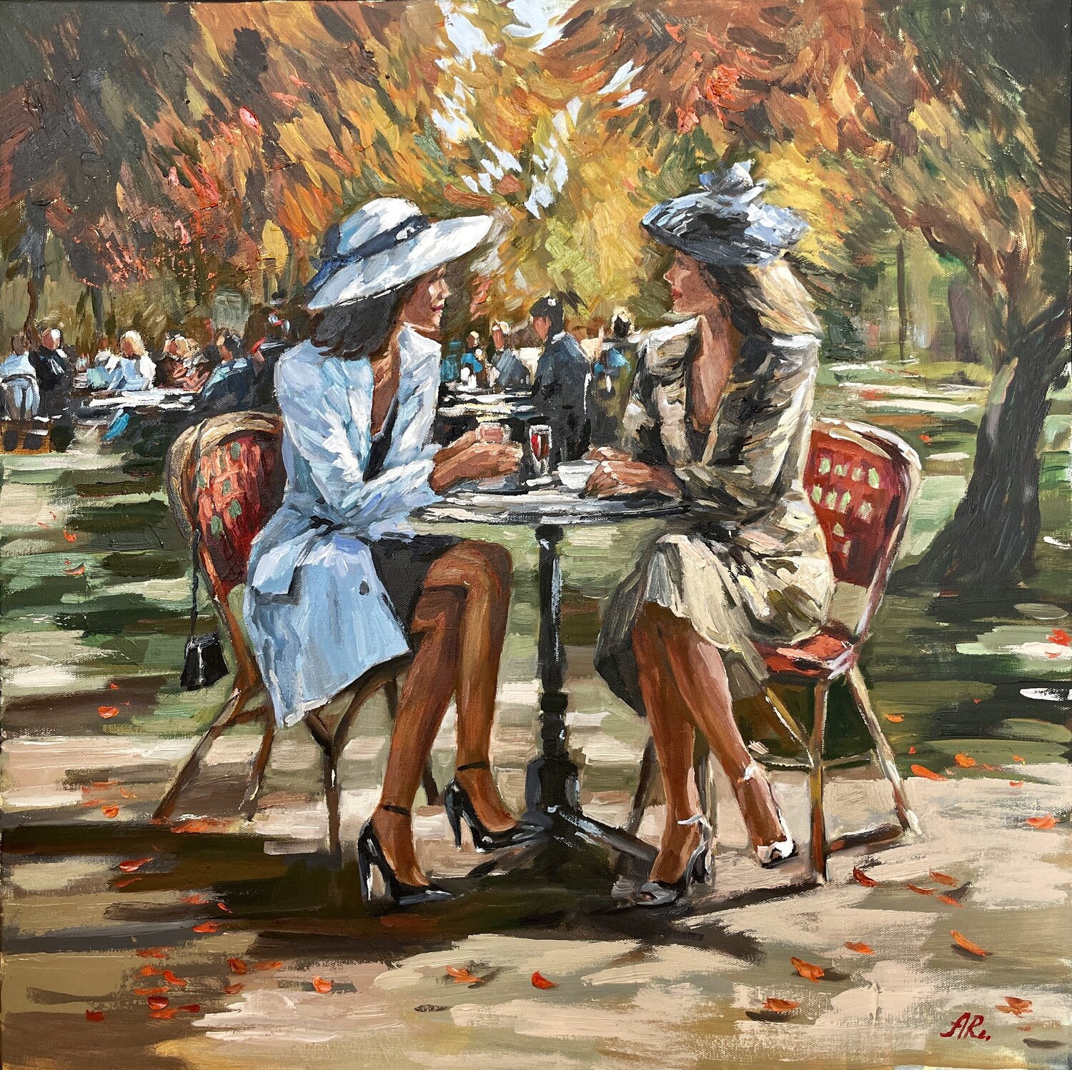 Autumn Elegance Anna Reznikova Original painting for sale
