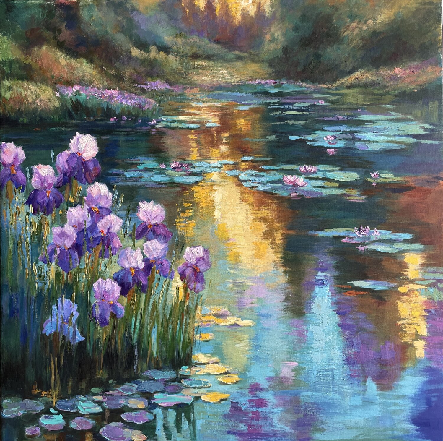 Dance of Light Anna Reznikova Original painting for sale