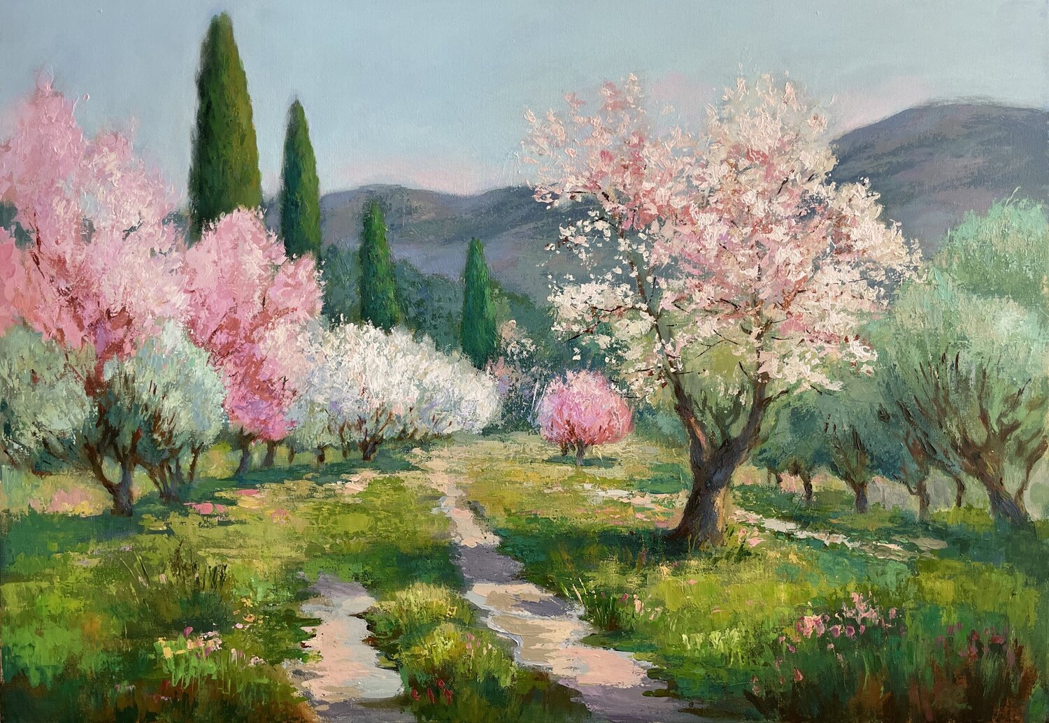 Mediterranean  Spring Anna Reznikova Original painting for sale