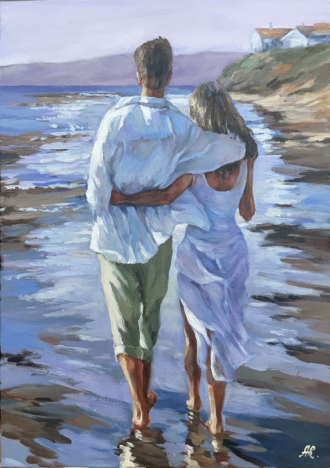 Breeze For Two Anna Reznikova Original painting for sale