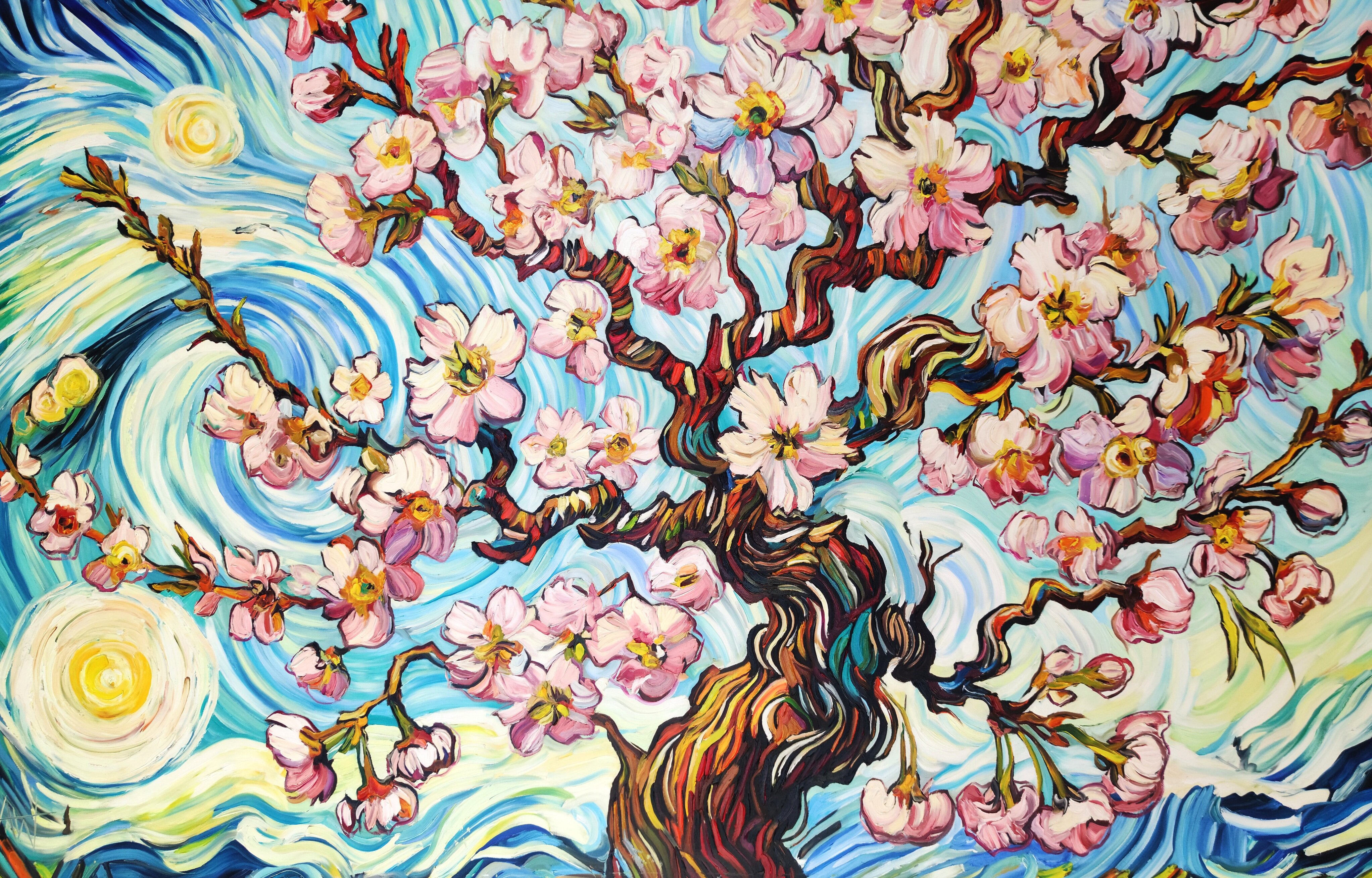 Cherry Blossom Waltz - Van Gogh Inspired