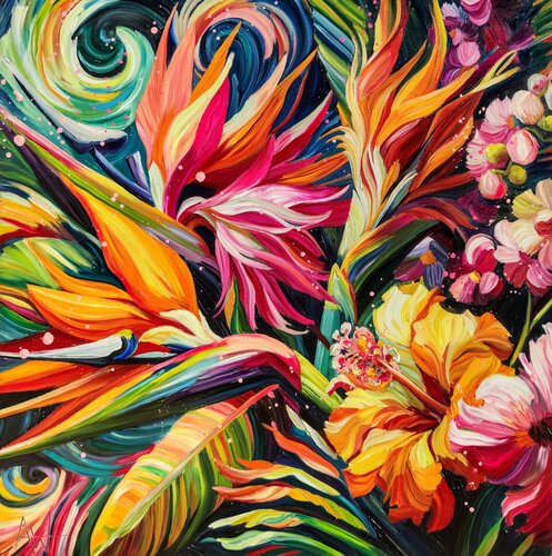 Papaya Velvet by Angie Wright, Painting for Sale on Select