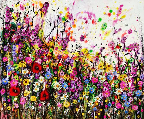 Symphony of a Thousand Blooms by Angie Wright, Painting for Sale on Select