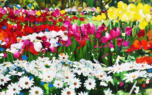 your love made the flowers grow by Angie Wright, Painting for Sale on Select