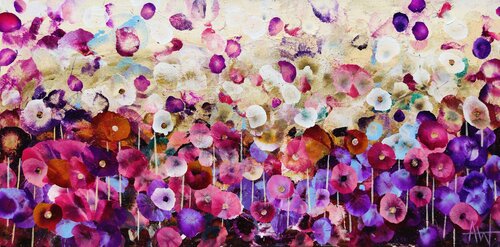 Petals on the Wind by Angie Wright, Painting for Sale on Select