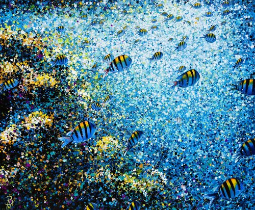 A Thousand Shades of Blue by Angie Wright, Painting for Sale on Select