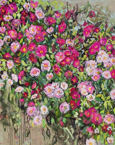 Where The Wild Roses Grow von Angie Wright, Malerei kaufen auf Select