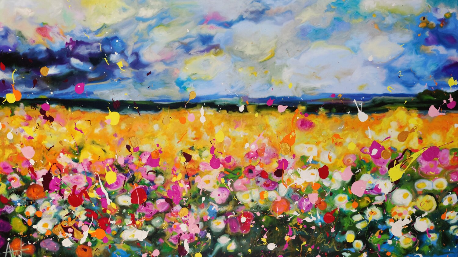 Storm Song Angie Wright Original painting for sale