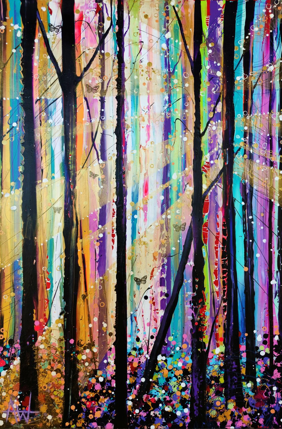 The Enchanted Forest Angie Wright Original painting for sale