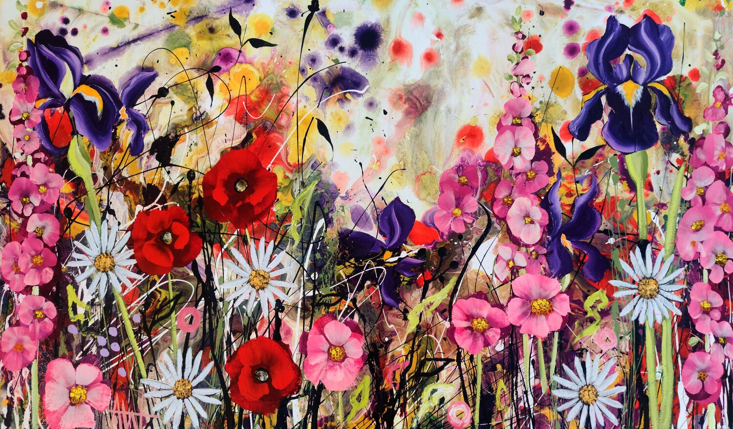 Radiant Chaos Angie Wright Original painting for sale