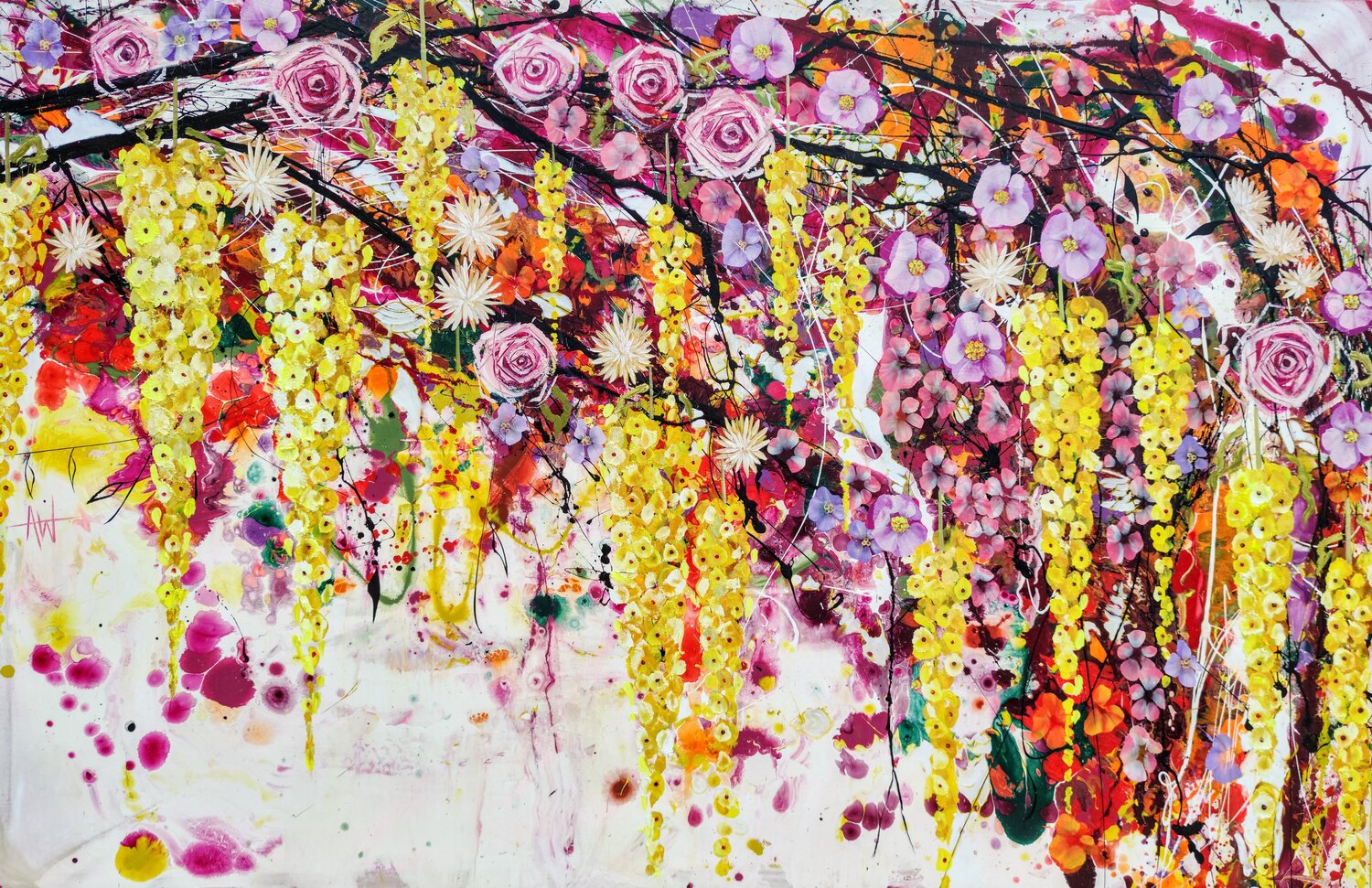 Study in Luminous Gravity Angie Wright Original painting for sale