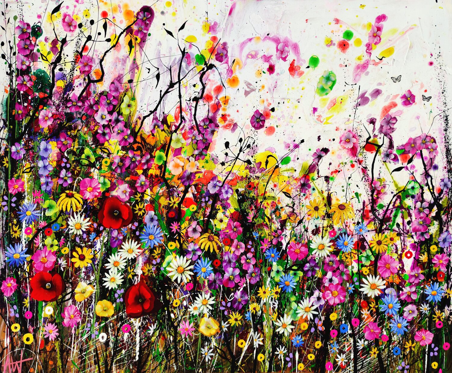 Symphony of a Thousand Blooms Angie Wright Original painting for sale