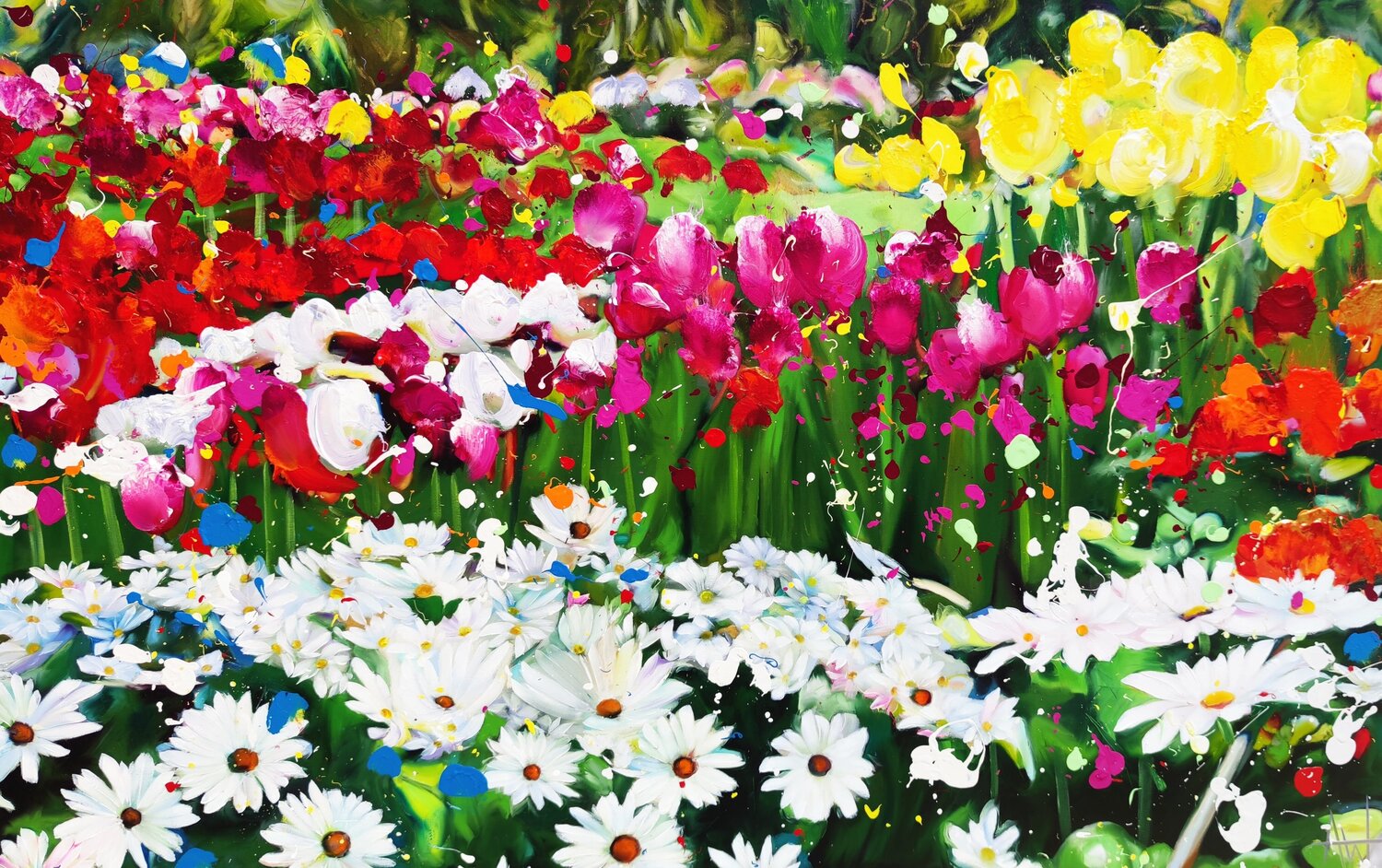 your love made the flowers grow Angie Wright Original painting for sale