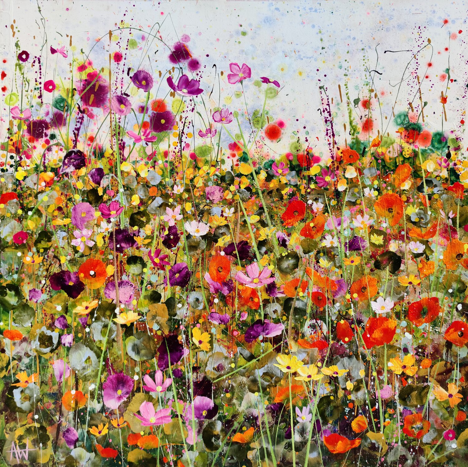 we forgot about time Angie Wright Original painting for sale