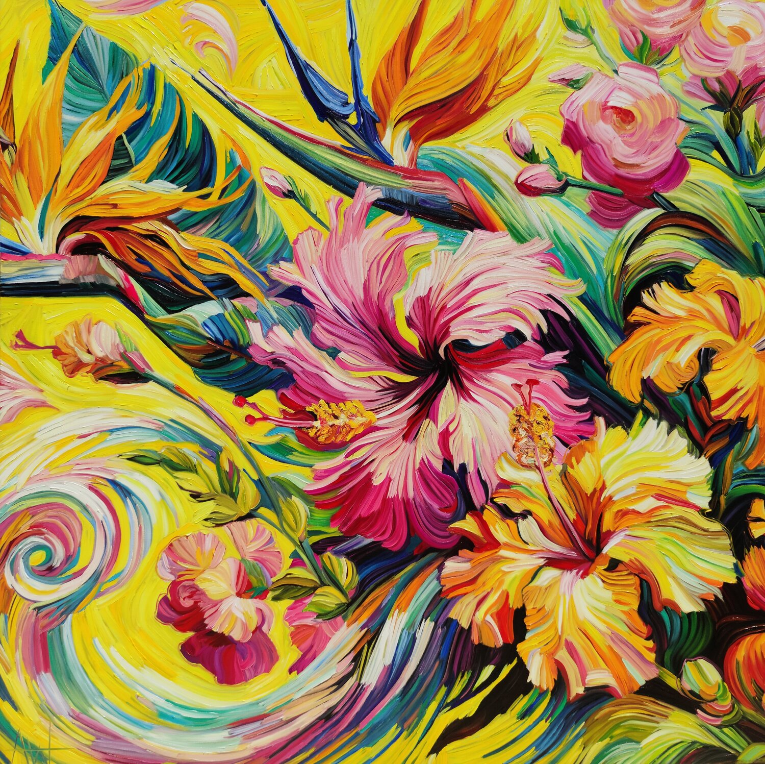 Sunshine Exotica 2026 Angie Wright Original painting for sale