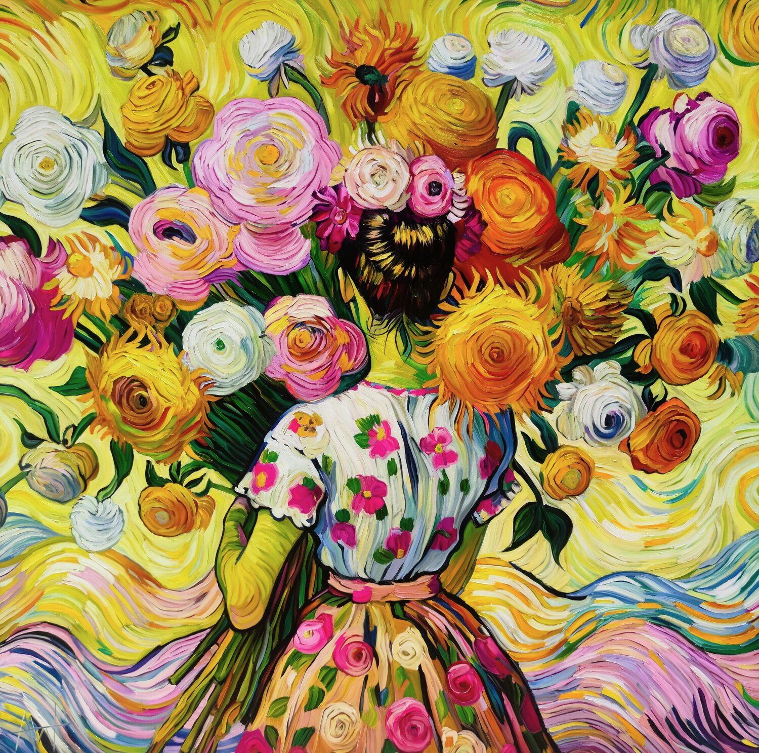 Where Dreamers Bloom Angie Wright Original painting for sale