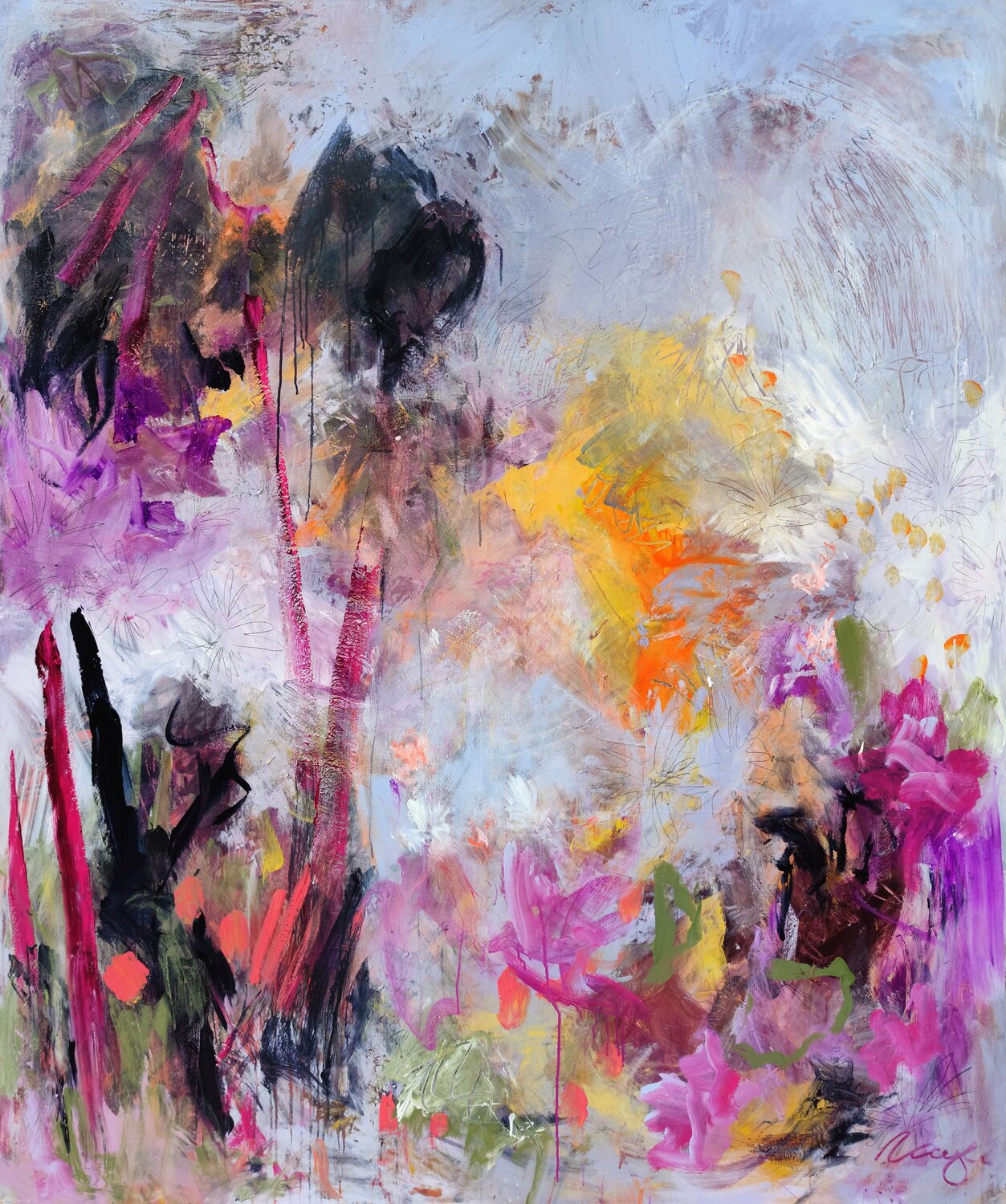 The Last Bright Thing - Large Artwork Angie Wright Original painting for sale