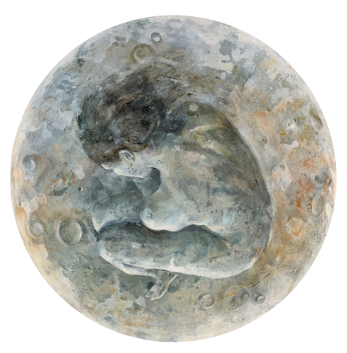 "Selene durmiendo" by Marcos Carrasco, Painting for Sale on Select