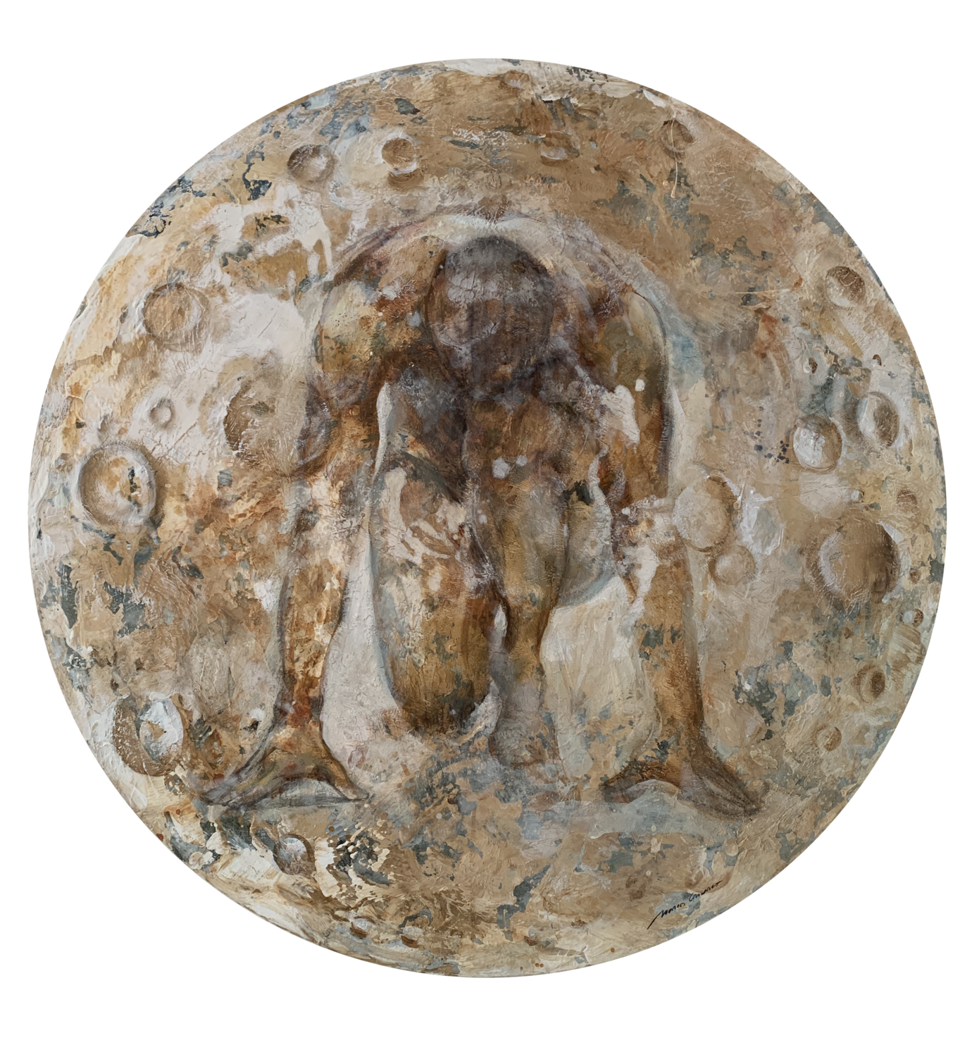 "Fuerza lunar" Marcos Carrasco Original painting for sale