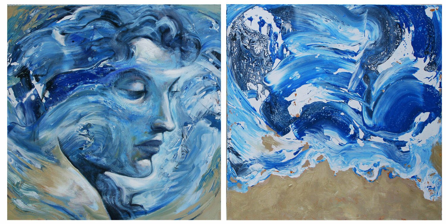 "La mirada al desnudo" Marcos Carrasco Original painting for sale