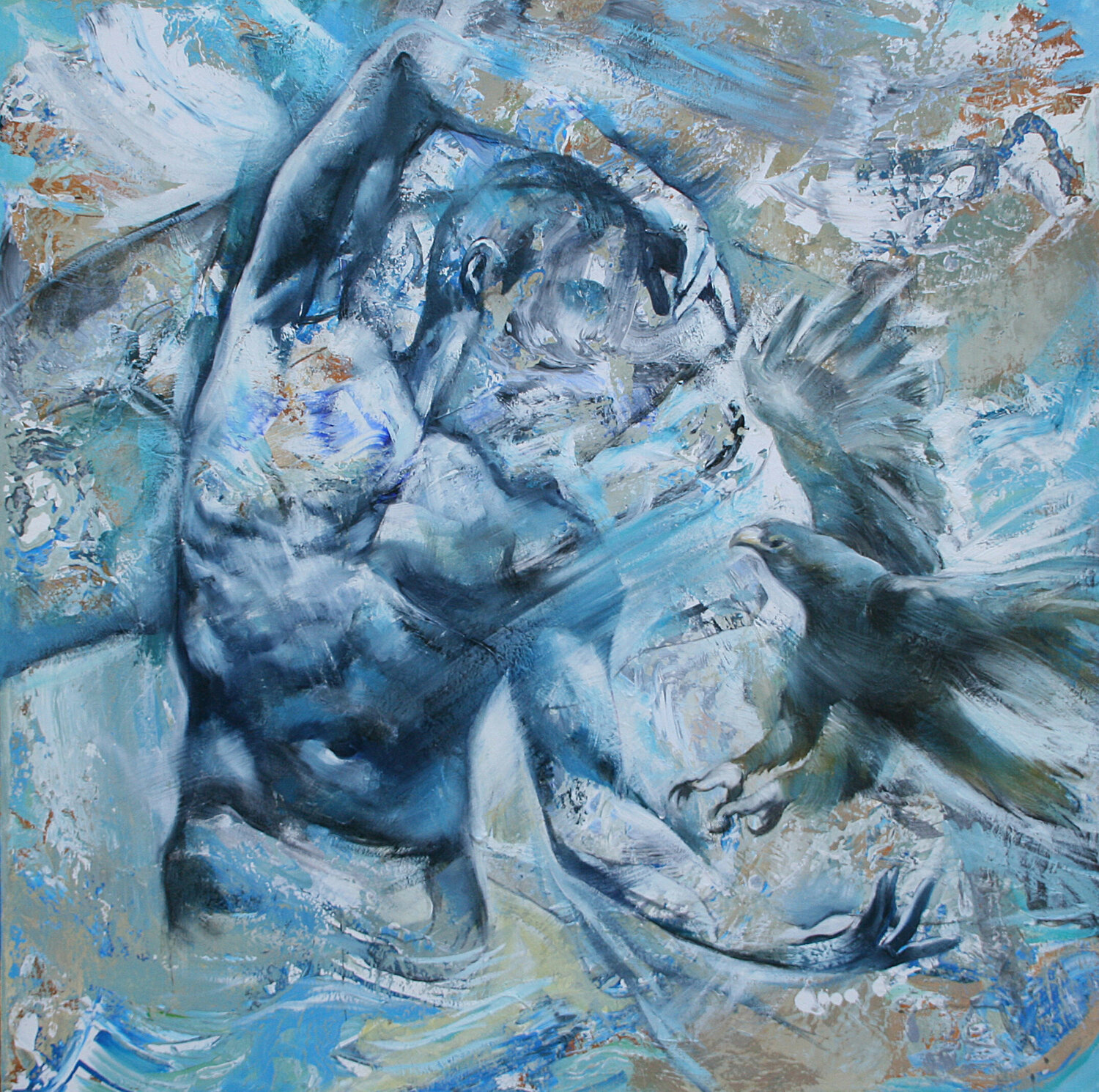 "Dominando el tiempo" Marcos Carrasco Original painting for sale