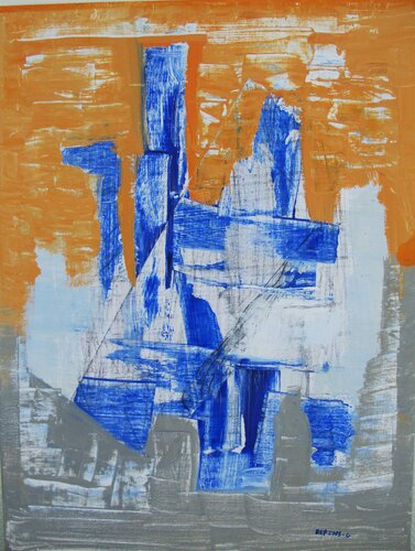 " Il jouait du piano debout " by Guillaume Defins, Painting for Sale on Select