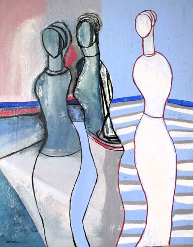 Le paradis rose by Guillaume Defins, Painting for Sale on Select