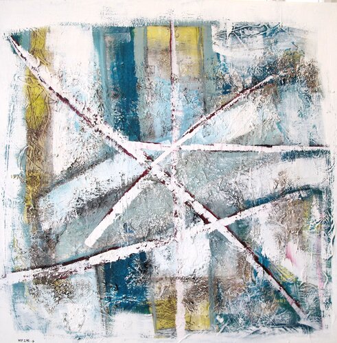 Vitrail blanc by Guillaume Defins, Painting for Sale on Select