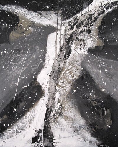 Le volcan étoilé by Guillaume Defins, Painting for Sale on Select