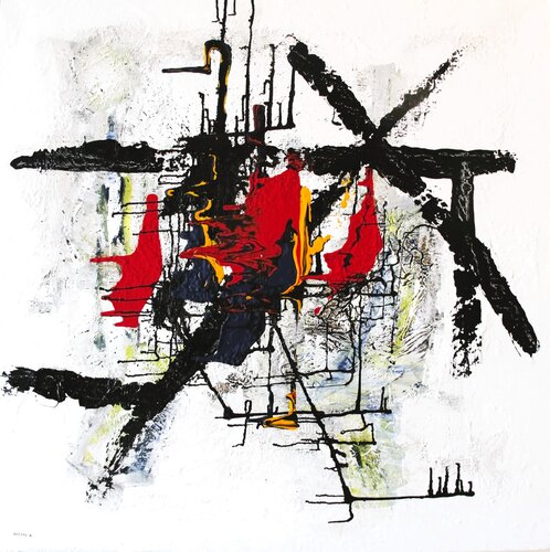 Abstraction surréaliste # 3 by Guillaume Defins, Painting for Sale on Select