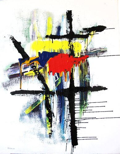 Abstraction surréaliste # 6 by Guillaume Defins, Painting for Sale on Select