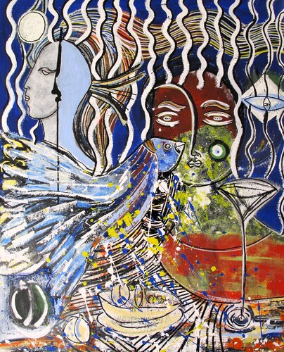 Le monde merveilleux des rêves by Guillaume Defins, Painting for Sale on Select
