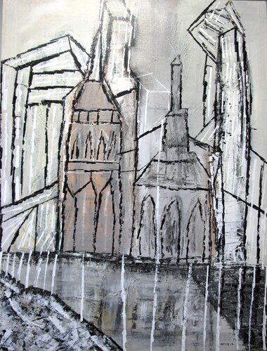 Cathédrale by Guillaume Defins, Painting for Sale on Select