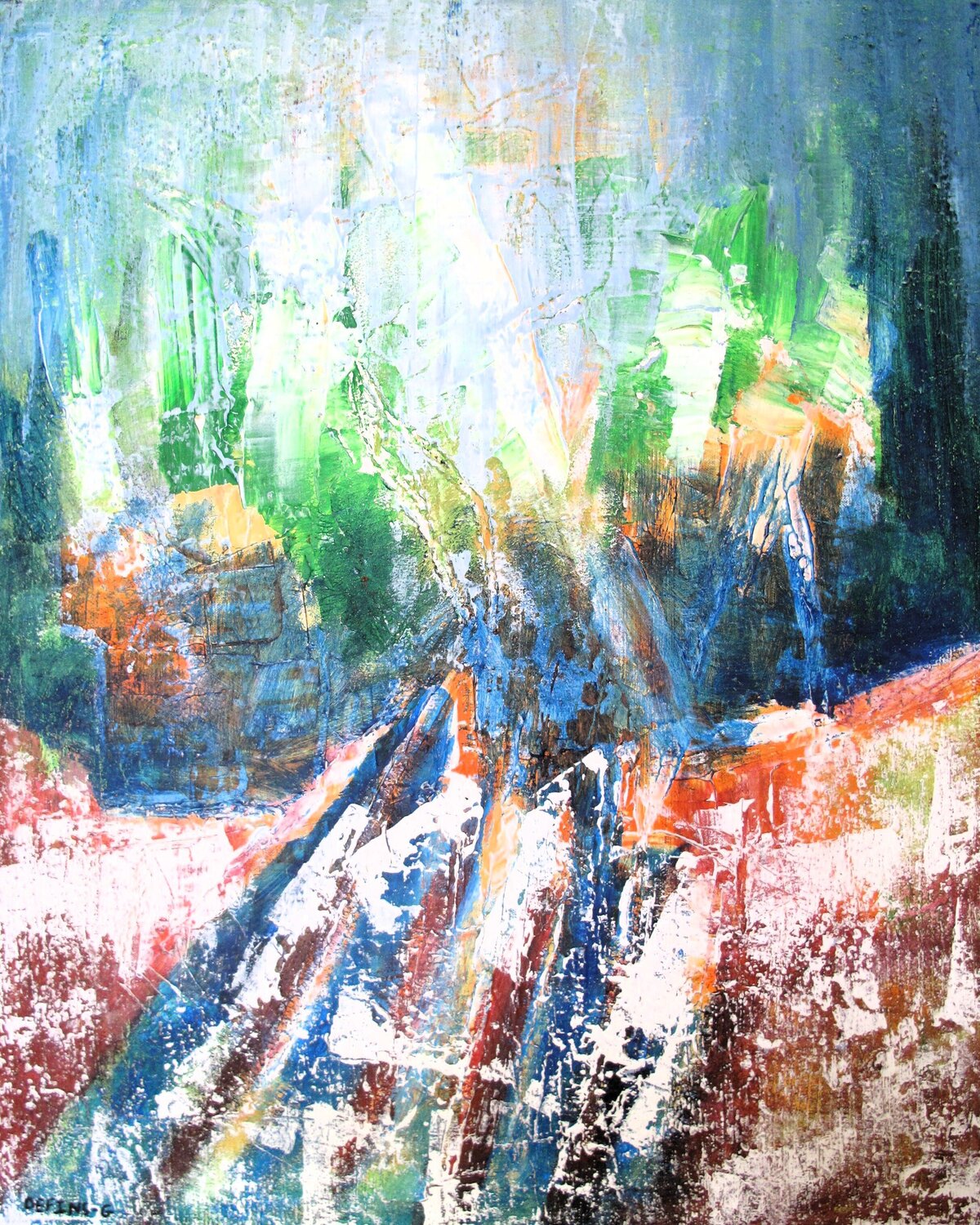 Sans titre 033-2025 Guillaume Defins Original painting for sale