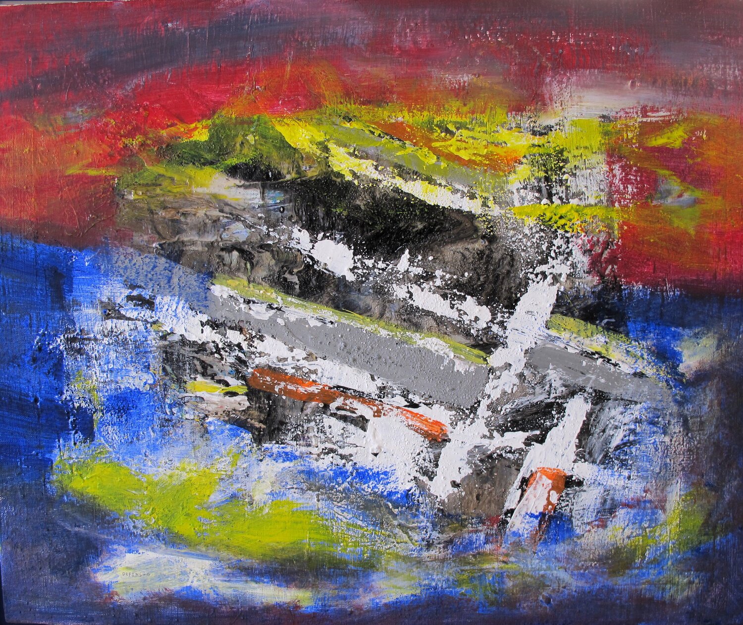 Destination lointaine # 5 Guillaume Defins Original painting for sale