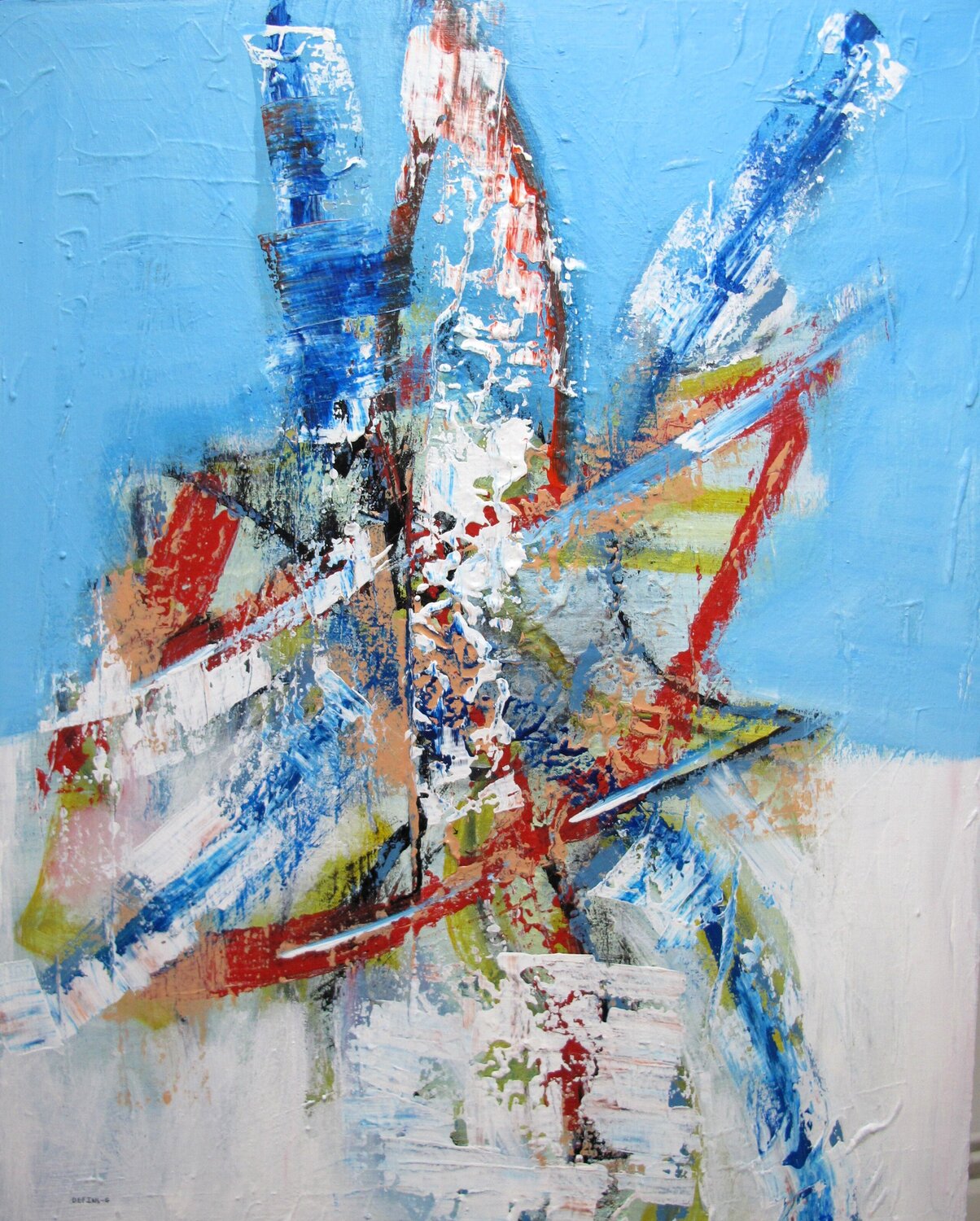 Sans titre 073-2025 Guillaume Defins Original painting for sale