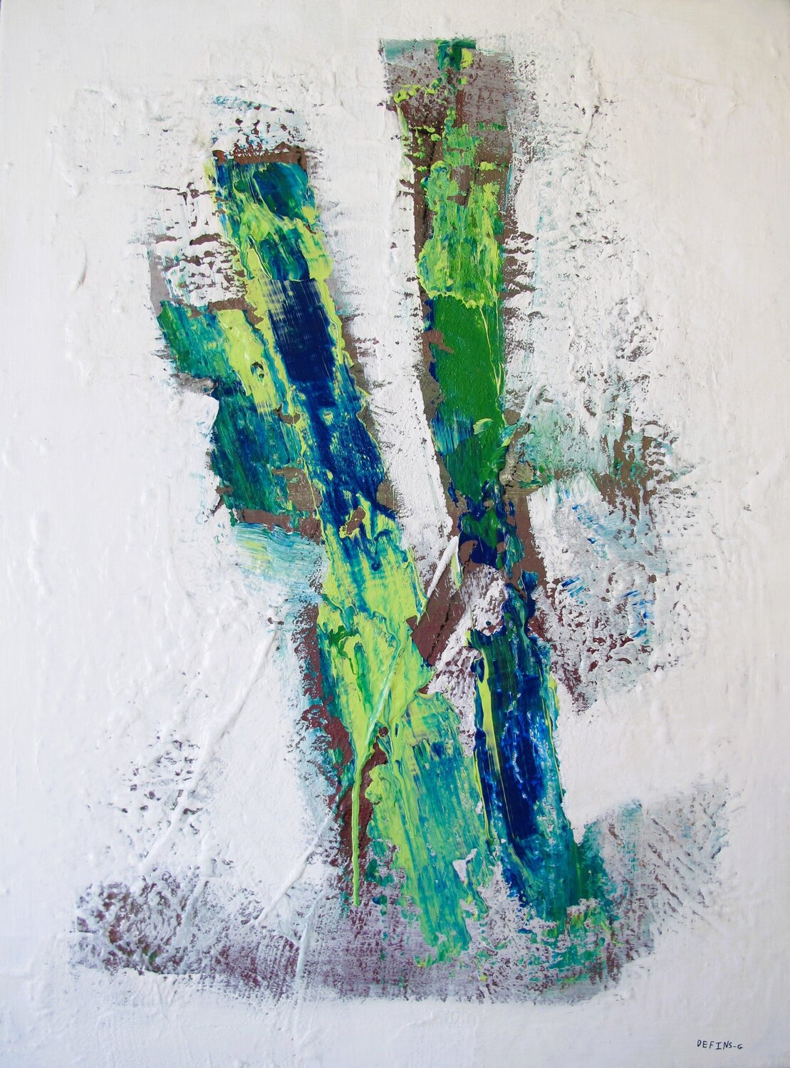 CACTUS Guillaume Defins Original painting for sale