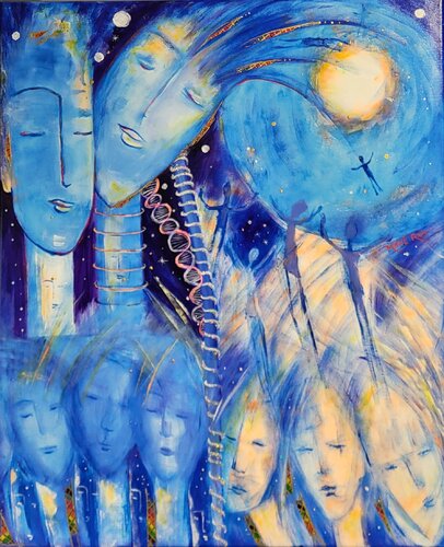 Échappée astrale by Mahé Ros, Painting for Sale on Select