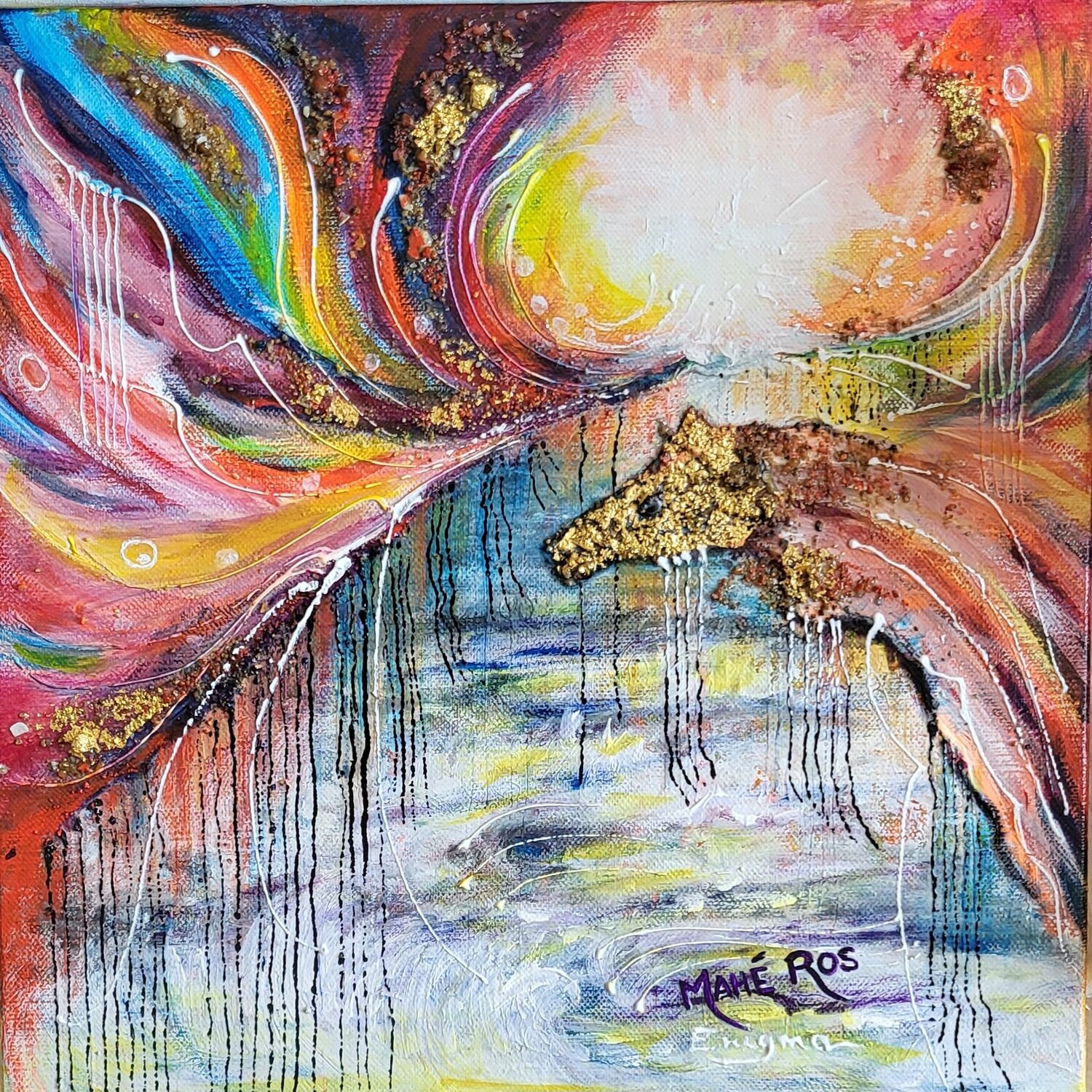 EKIDAE - Enigm@3 Mahé Ros Original painting for sale
