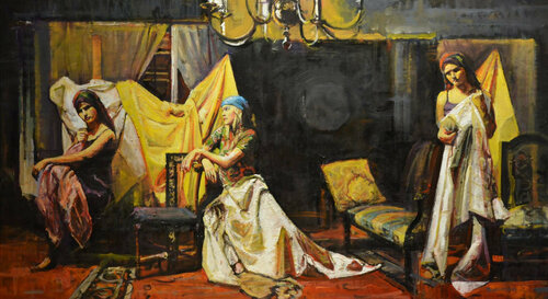 Tres Gitanas by Marco Ortolan, Painting for Sale on Select