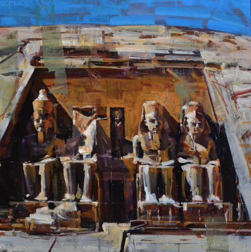 Abu Simbel von Marco Ortolan, Malerei kaufen auf Select