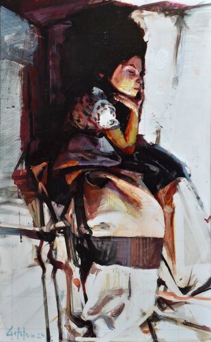 La Soñadora von Marco Ortolan, Malerei kaufen auf Select