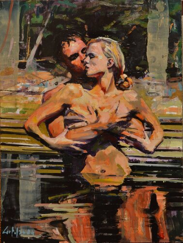 Romance en el agua von Marco Ortolan, Malerei kaufen auf Select