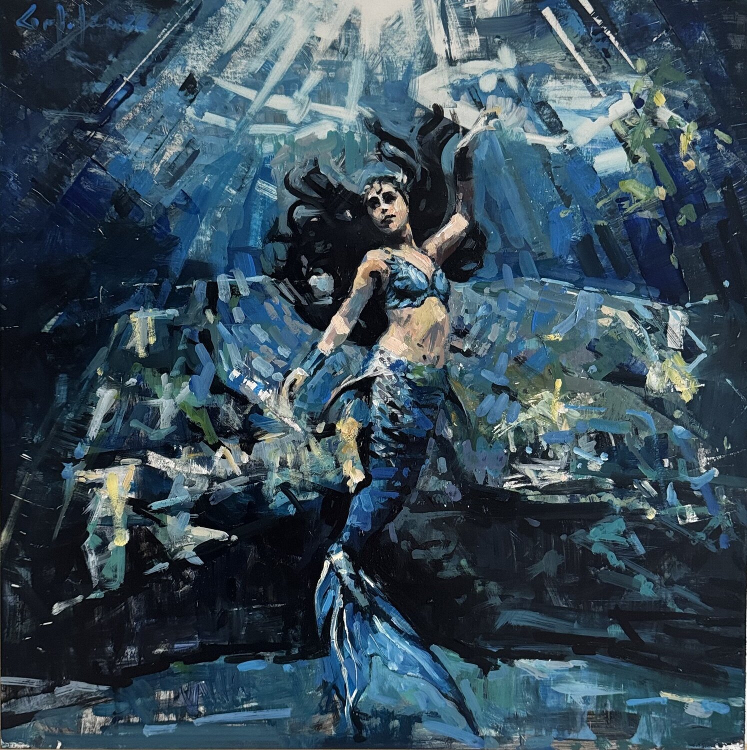 La Sirena Marco Ortolan Original painting for sale