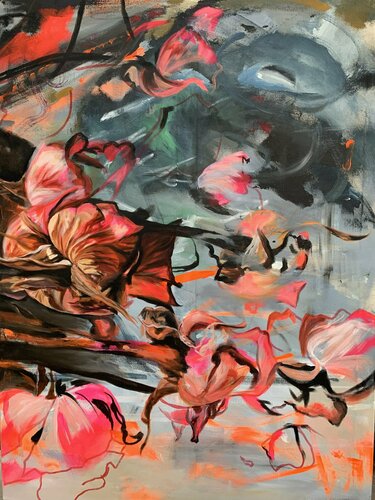 Cycle of life - Roses by Anjuta Schneider, Painting for Sale on Select