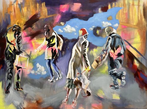 What future are we heading for (6) ? by Anjuta Schneider, Painting for Sale on Select