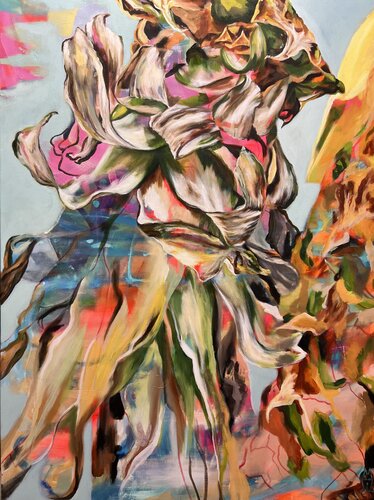 Cycle of life - Pineapple by Anjuta Schneider, Painting for Sale on Select